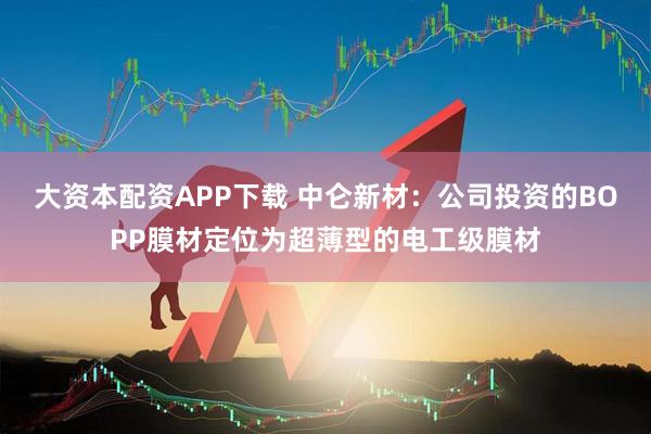 大资本配资APP下载 中仑新材：公司投资的BOPP膜材定位为超薄型的电工级膜材